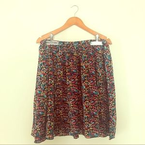 Anthropologie Tabitha Floral Knee-Length Skirt